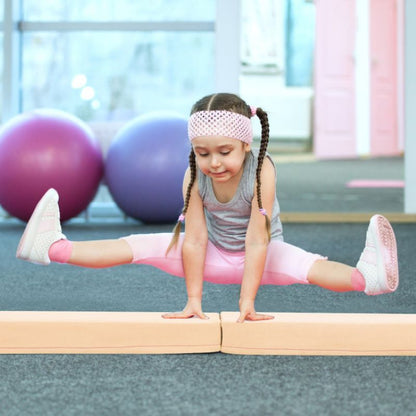Folding Balance Beam with Removable Suede Cover - Discount Msrp 