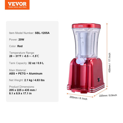 Slushy Machine for Home Margarita Slush Maker 32oz Smoothie Frozen Drink Maker - Discount Msrp 