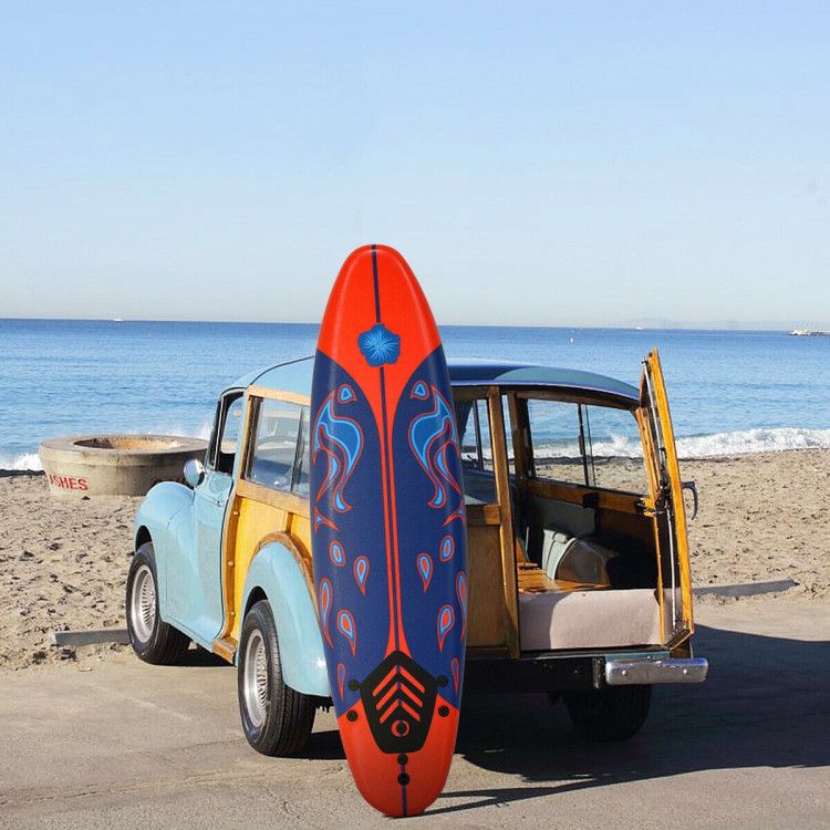 6 Feet Surfboard with 3 Detachable Fins - Discount Msrp 