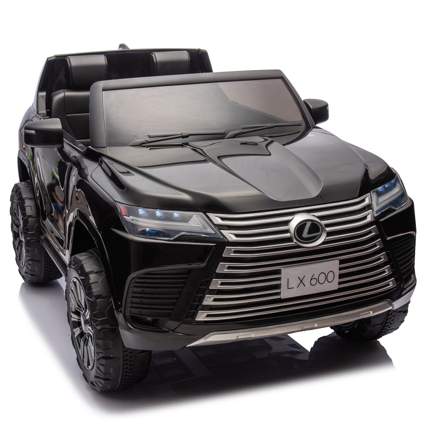 Licensed LEXUS LX600 24V Two-seater XXL Kids Ride On Car W/Parents Control,Seat width 20 inches,2WD,Four-wheel suspension,Bluetooth,MP3,Music,Power display,Speeds 1.86-3.11MPH For Kids. - Discount Msrp 