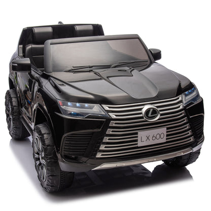 Licensed LEXUS LX600 24V Two-seater XXL Kids Ride On Car W/Parents Control,Seat width 20 inches,2WD,Four-wheel suspension,Bluetooth,MP3,Music,Power display,Speeds 1.86-3.11MPH For Kids. - Discount Msrp 
