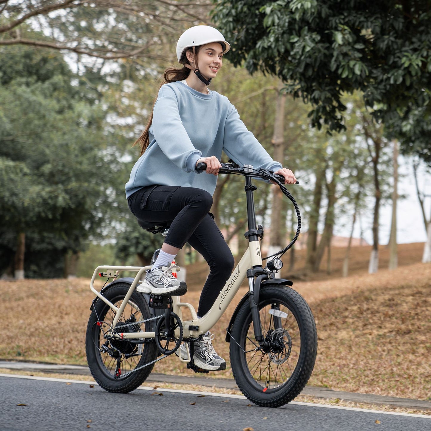 INVANTI EB11 Electric Bike 500W Folding Bike 48V 10.4AH 7S Shimano Electric Bicycle - Discount Msrp 