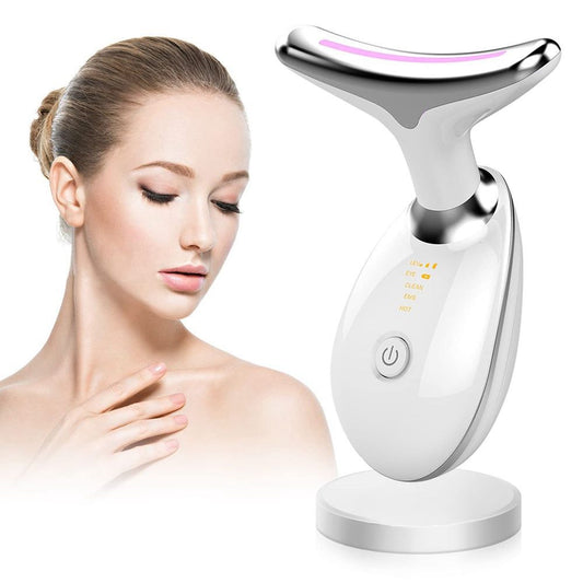 Face and Neck Massager 3 Colors EMS Beauty Device Lifting Tighten Facial Massagers Wrinkle Remover Reduce Double Chin Devices for Woman - Discount Msrp 