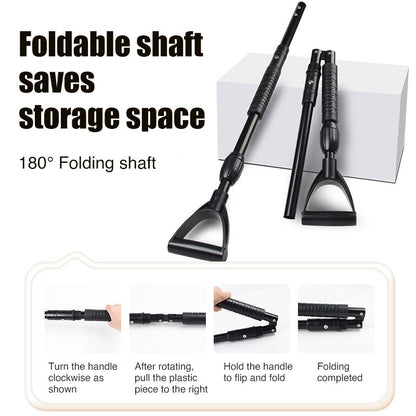 Snow Shovel, 2025 New Upgrade Large-Capacity Lightweight Aluminum Portable Snow Shovel, Parent-Child Playing Snow Shovel - Discount Msrp 