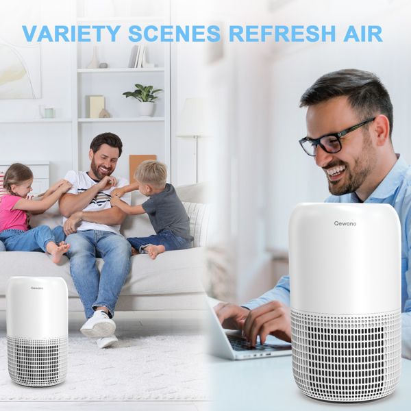 Air Purifiers for Home Large Room up to 1120sq.ft, H13 True HEPA Air Purifiers for Pets Hair, Dander, Smoke, Dust, Pollen, Odor, Sleep Mode, Timer, Night Light Air Cleaner, White - Discount Msrp 