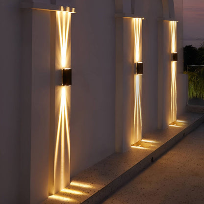 LED Waterproof Outdoor 3 Beams Wall Light, Outdoor Landscape Lights, Garden Patio Back Yard Front Door Wall Lamp - Discount Msrp 