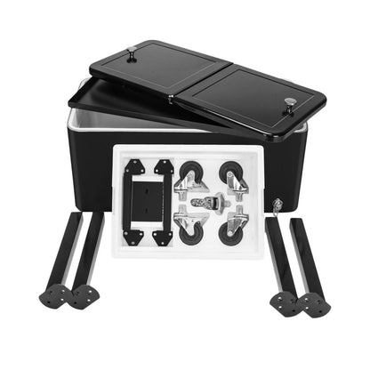 80Qt Black Box Black Square Foot Tube With Drain Pipe Freezer Incubator - Discount Msrp 