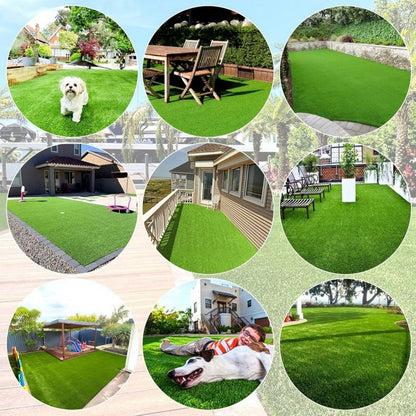 3FT*16FT Artificial turf, professional dog mat large turf outdoor carpet terrace pet lawn, artificial carpet with drainage holes (Grass height 0.78 inches/2cm) - Discount Msrp 