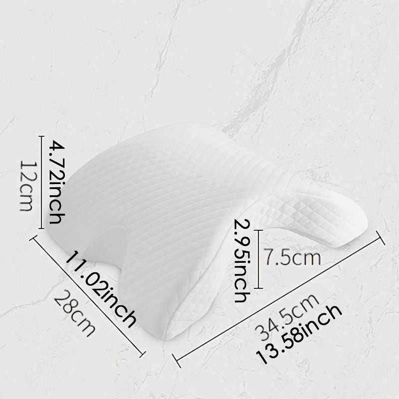 1pc Sleeping Pillow Couple Pillow Arm Pillow Slow Rebound Pressure Cuddle Pillow Memory Foam Travel Arched Shaped U Pillow Providing Comfort And Support Curved Pillow For Couples - Discount Msrp 
