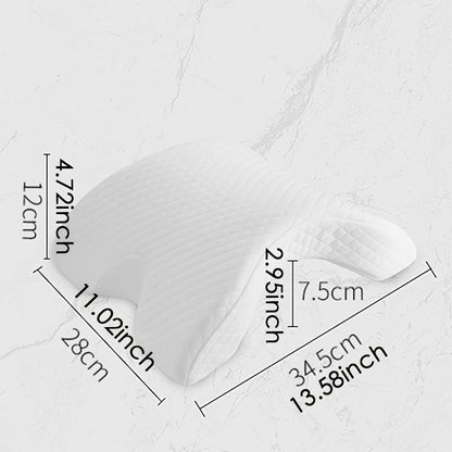 1pc Sleeping Pillow Couple Pillow Arm Pillow Slow Rebound Pressure Cuddle Pillow Memory Foam Travel Arched Shaped U Pillow Providing Comfort And Support Curved Pillow For Couples - Discount Msrp 