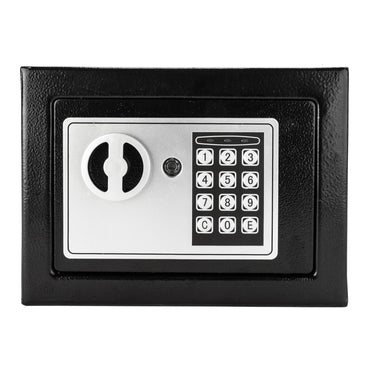 17E Home Use Electronic Password Steel Plate Safe Box Black - Discount Msrp 