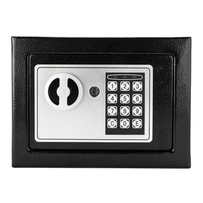 17E Home Use Electronic Password Steel Plate Safe Box Black - Discount Msrp 