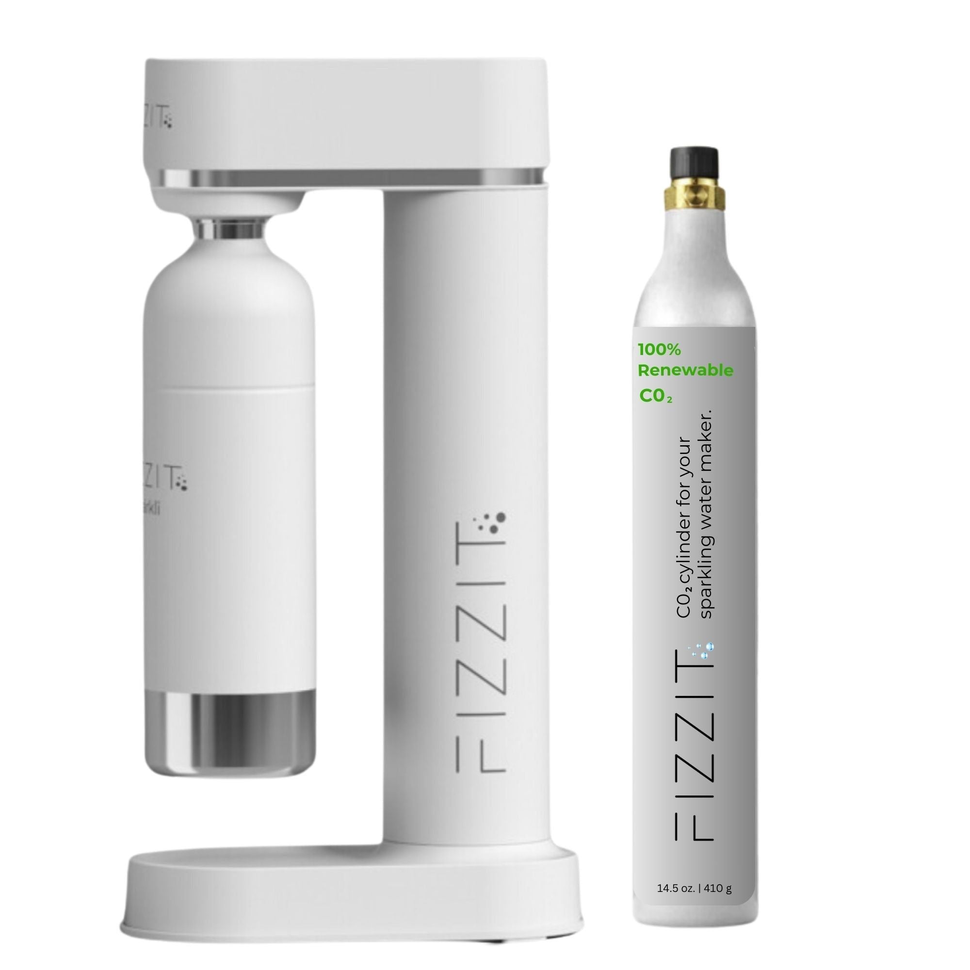 FIZZIT™ Spärklï Carbonated Water Soda Maker with Stainless Steel Bottle – Eco-Friendly, Dishwasher Bottles - Sparkling Water Maker - Discount Msrp 