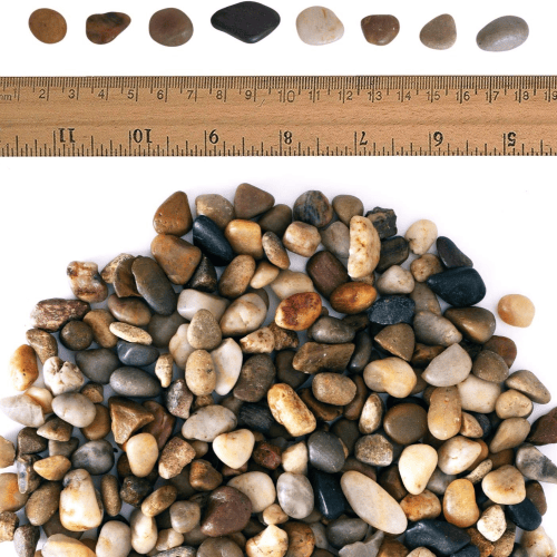 38lbs Decorative Garden Stone Outdoor Landscaping, Walkways, Yard, 1-3 inch Large Polished River Rocks for Plants Pots, Vases, Crafts - Discount Msrp 