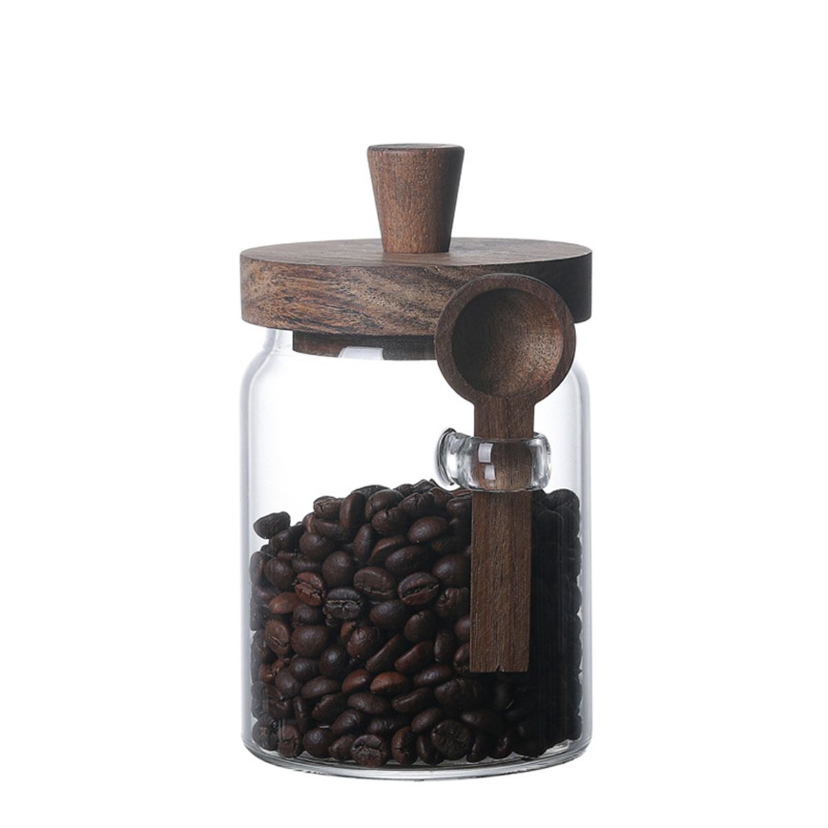 3 Pcs Glass Coffee Jars with Spoons, Candy Jars, Biscuit Jars, Storage Jars, Tea Jars, Snack Jars, Seasoning Jars, Salt Jars, Pepper Jars - Discount Msrp 