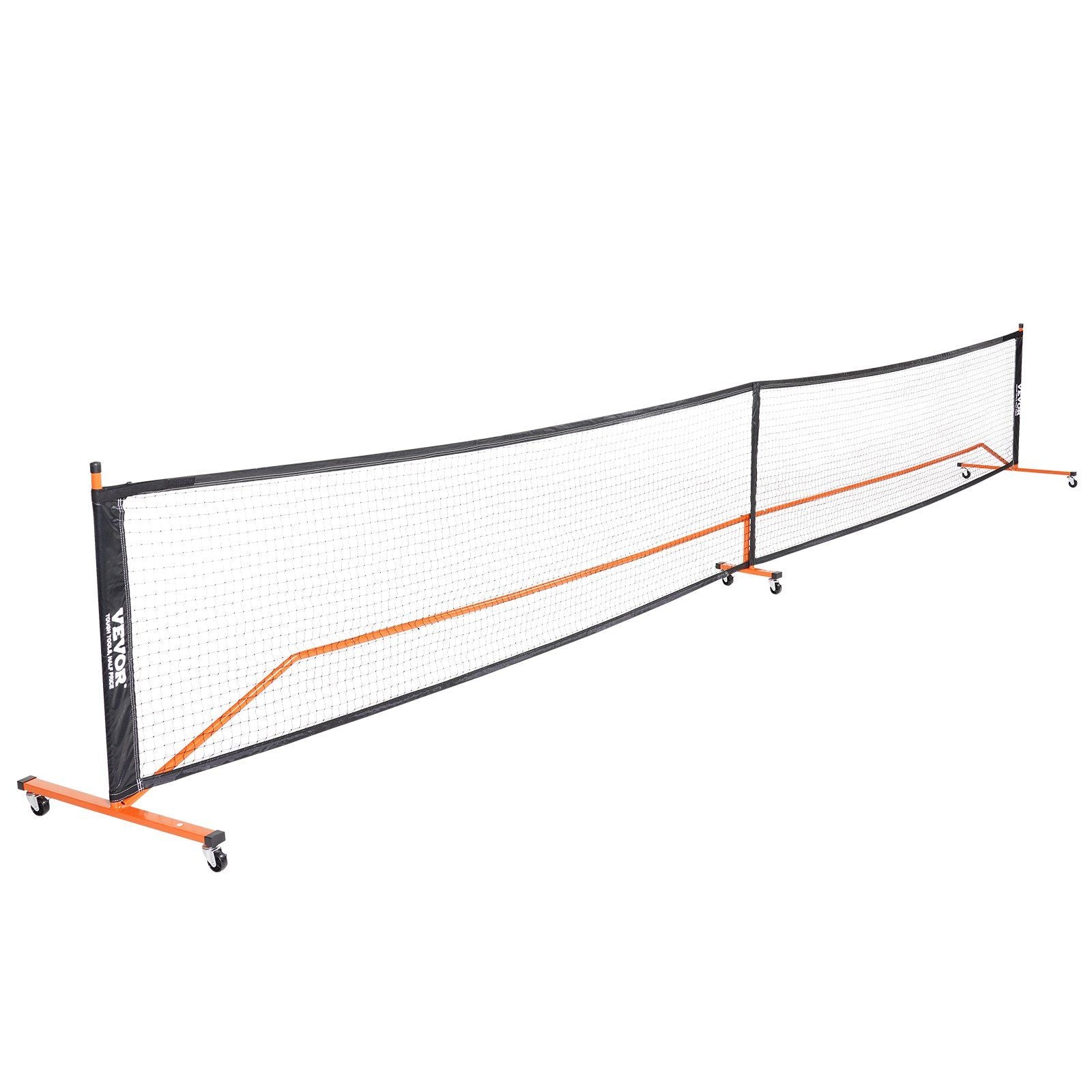VEVOR Pickleball Net Set, 22FT Regulation Size Portable Pickleball System with Carrying Bag, Balls, and Wheels, Weather Resistant Steady Metal Frame & Strong PE Net, for Outdoor Backyard Driveway - Discount Msrp 