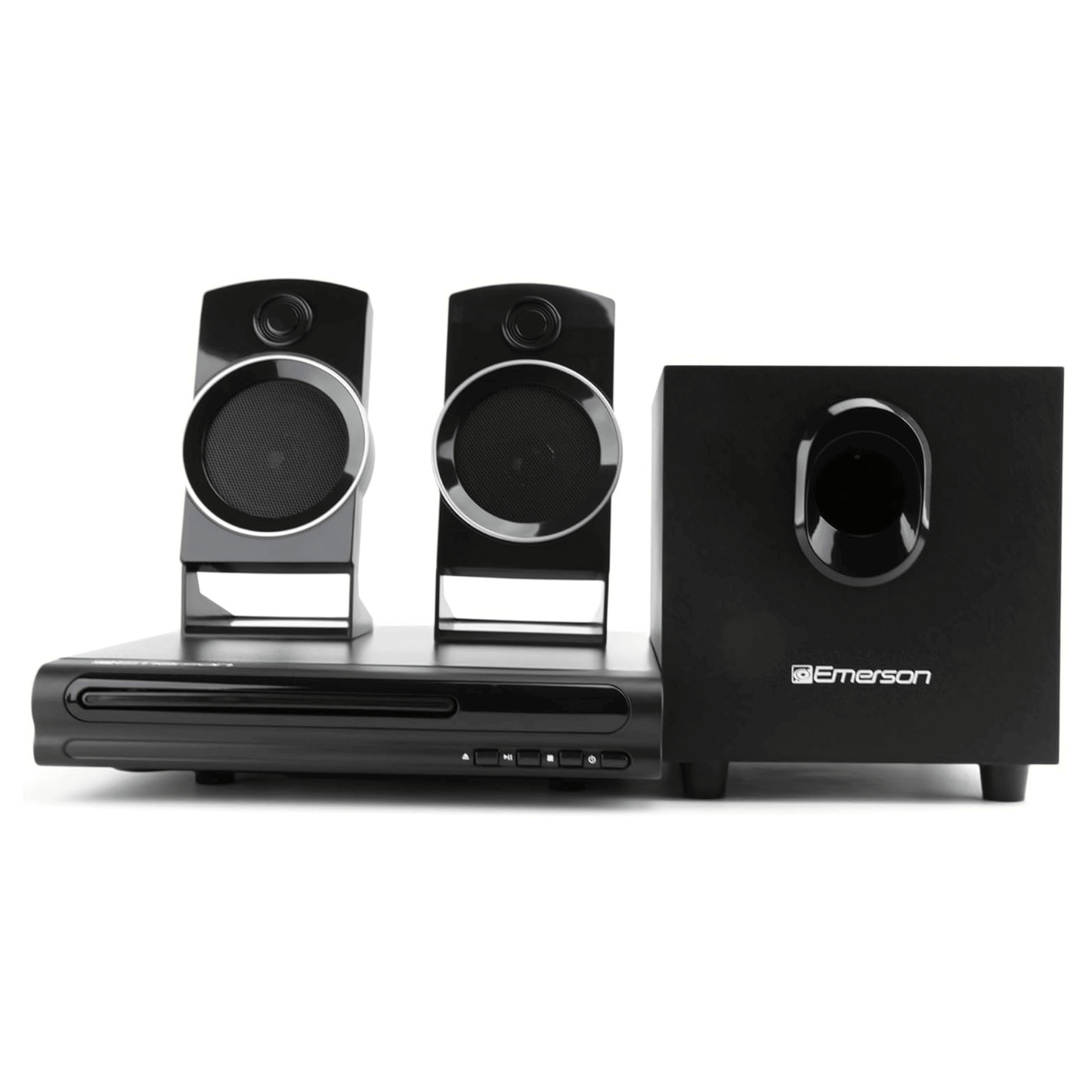 Emerson Speaker Surround Sound System & 2.1 Channel Home Theater DVD Player - Discount Msrp 