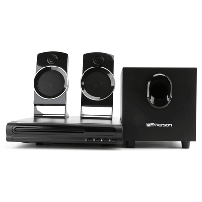 Emerson Speaker Surround Sound System & 2.1 Channel Home Theater DVD Player - Discount Msrp 