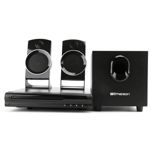 Emerson Speaker Surround Sound System & 2.1 Channel Home Theater DVD Player - Discount Msrp 
