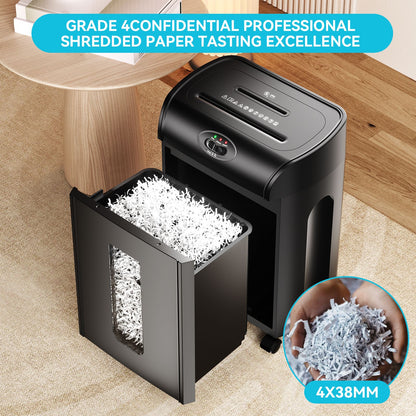 15-Sheet Cross Cut Paper Shredder,4.76 Gallons Heavy Duty Paper/CD/Card Ultra Quitet Shredder for Home and Office - Discount Msrp 
