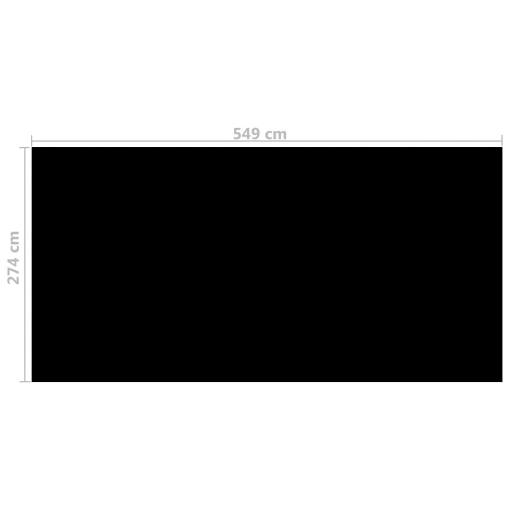 Pool Cover Black 216.1"x107.9" PE - Discount Msrp 
