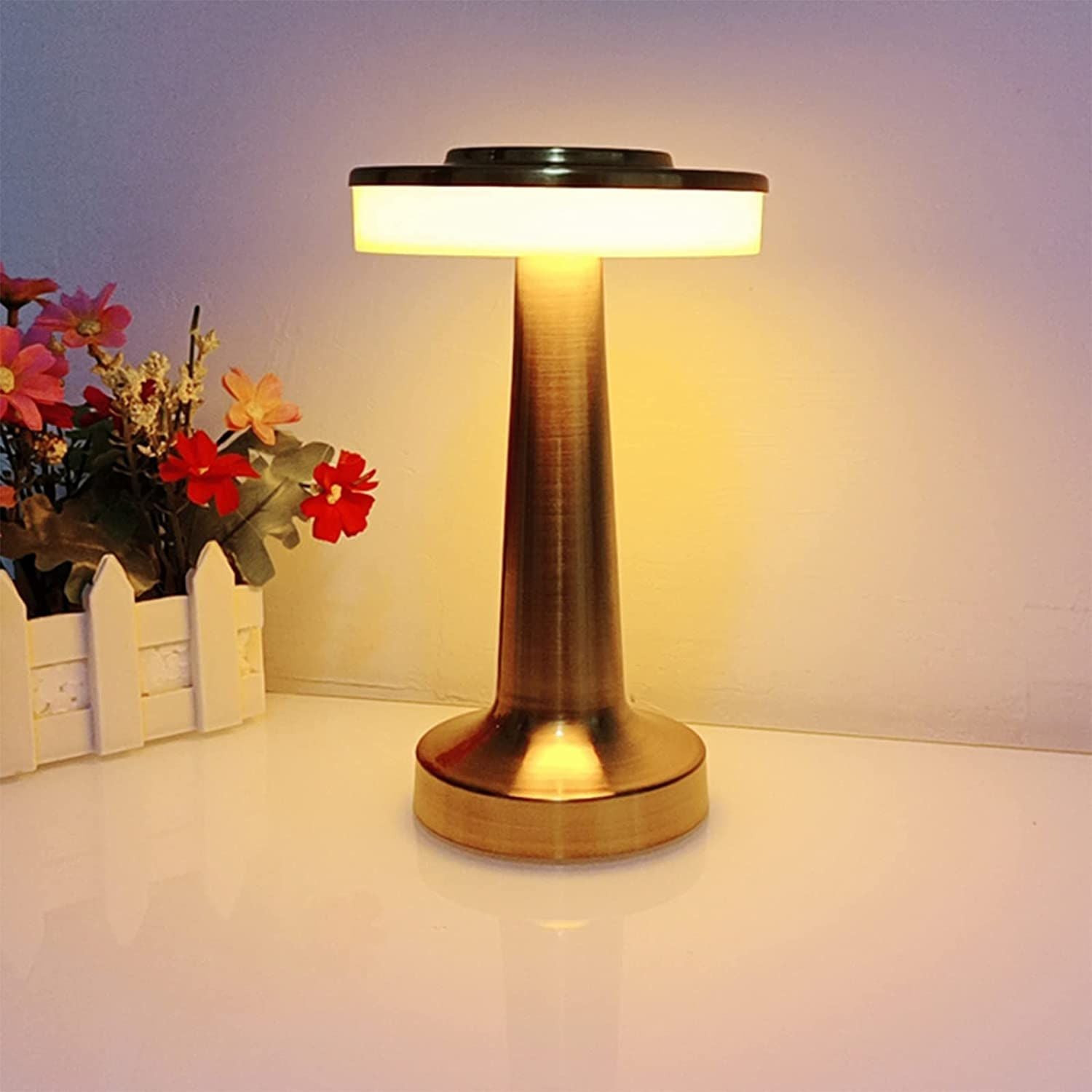 Touch Portable Cordless Desk Lamp; Table Lamp with Touch Sensor; Built-in USB Battery Port; Bedroom Bedside Light; Bar Mood Light; Dining Table - Discount Msrp 