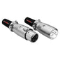 5Core XLR Connector Male Female to 1/4 Audio Jack 3 Pin Secure Mic Plug w Locking Ends - Discount Msrp 
