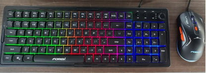 Wired luminous keyboard and mouse Q908 gaming mechanical feel game luminous suspended keyboard and mouse set - Discount Msrp 