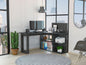 Fresno Writing Computer Desk; Four Shelves - Discount Msrp 