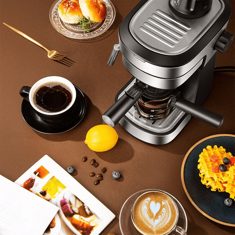 PSCM6910 Semiautomatic high-pressure steam integrated coffee machine Semiautomatic coffee machine espresso coffee extraction steam milk foaming - Discount Msrp 