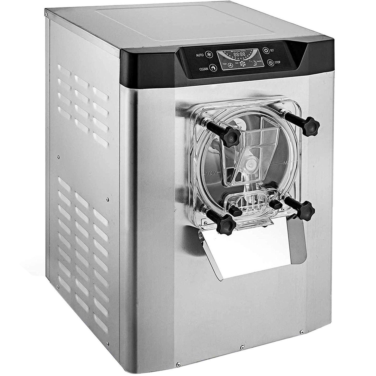 VEVOR Commercial Ice Cream Machine 1400W 20/5.3 Gph Hard Serve Ice Cream Maker with LED Display Screen Auto Shut-Off Timer One Flavors Perfect for Restaurants Snack bar Supermarkets - Discount Msrp 