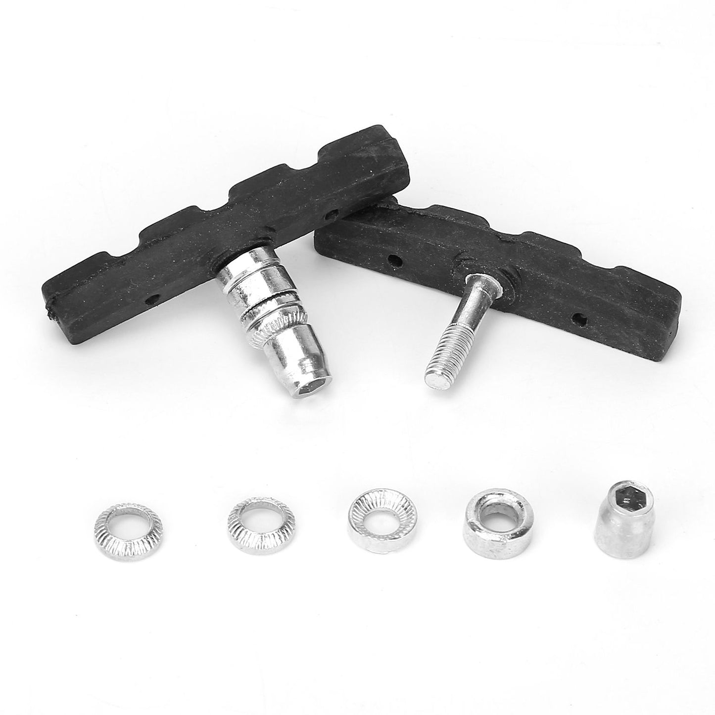 5 Pairs V Bike Brake Pads Road Mountain Bicycle V-Brake Blocks Set 70mm Non-Slip V Bicycle Stop Caliper - Discount Msrp 