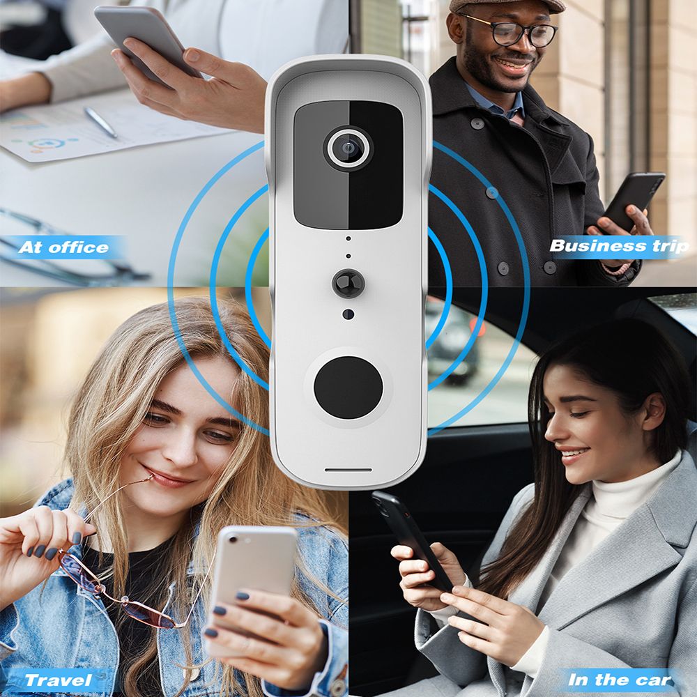 Smart Home Video Doorbell WiFi Outdoor Wireless Door bell Waterproof Battery Intercom Google Alexa Door Phone Camera - Discount Msrp 
