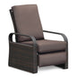 Outdoor Recliner Chair; Automatic Adjustable Wicker Lounge Recliner Chair with 5.12'' Thicken Cushion - Discount Msrp 