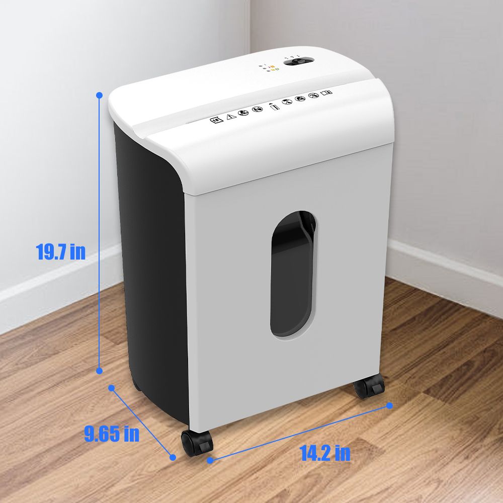 Woolsche Paper Shredder, P-4 Security Level,12-Sheet Cross Cut with 4.76-Gallon Pull Out Bin, Shred Paper and Credit Card/CD for Office Use - Discount Msrp 