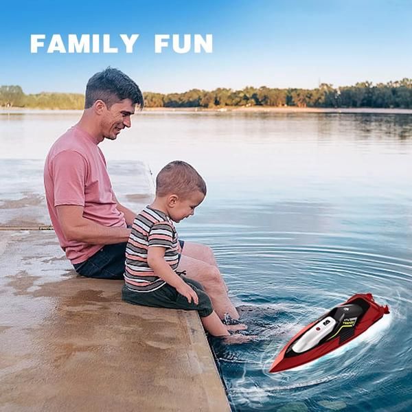 4DRC S5 RC Boat for Pools and Lakes, 2.4 GHz 20+ MPH Racing Boats, Rechargeable Battery,Low Battery Alarm,Gifts for Boys Girls,Logistics is randomly sent by UPS/USPS/FEDEX. - Discount Msrp 