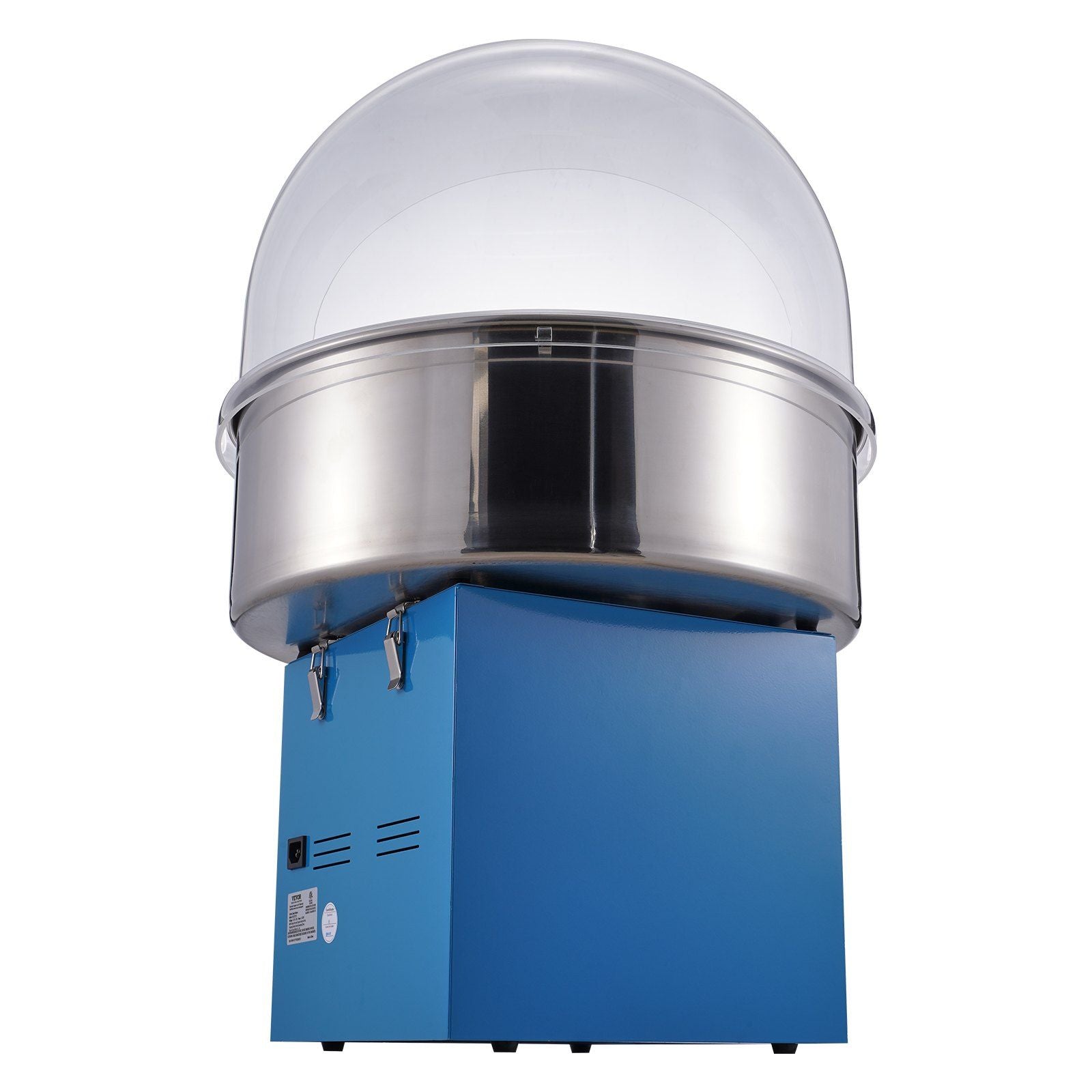 VEVOR Electric Cotton Candy Machine, 1000W Candy Floss Maker, Commercial Cotton Candy Machine with Cover, Stainless Steel Bowl, Sugar Scoop, Drawer, Perfect for Home Kids Birthday, Family Party, Blue - Discount Msrp 