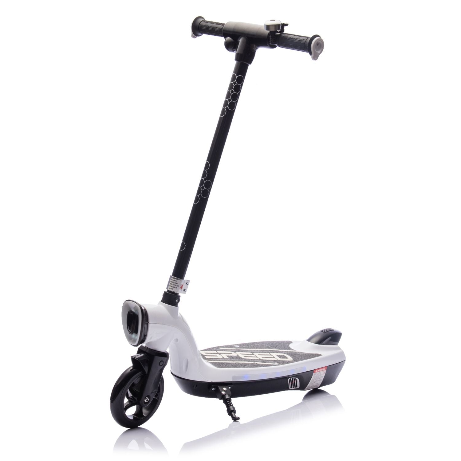 Kids Ride On Electric Scooter With Kickstand,Scooter Bell,Faster Speed And Longer Usage Time,Rear Brake,Wider Pedal,Non-Slip Handle,Colorful LED Lights,5.59-6.84 MPH For Kids 6+. - Discount Msrp 