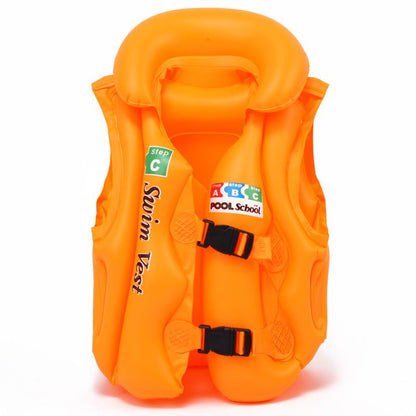 Swim Vest For Kids ; 4-12 Years Old Inflatable Swimming Floaties With Adjustable Safety Buckle & Dual Airbags For Boys Girls; Water Vest For Pool; Beach; Lake & Ocean - Discount Msrp 