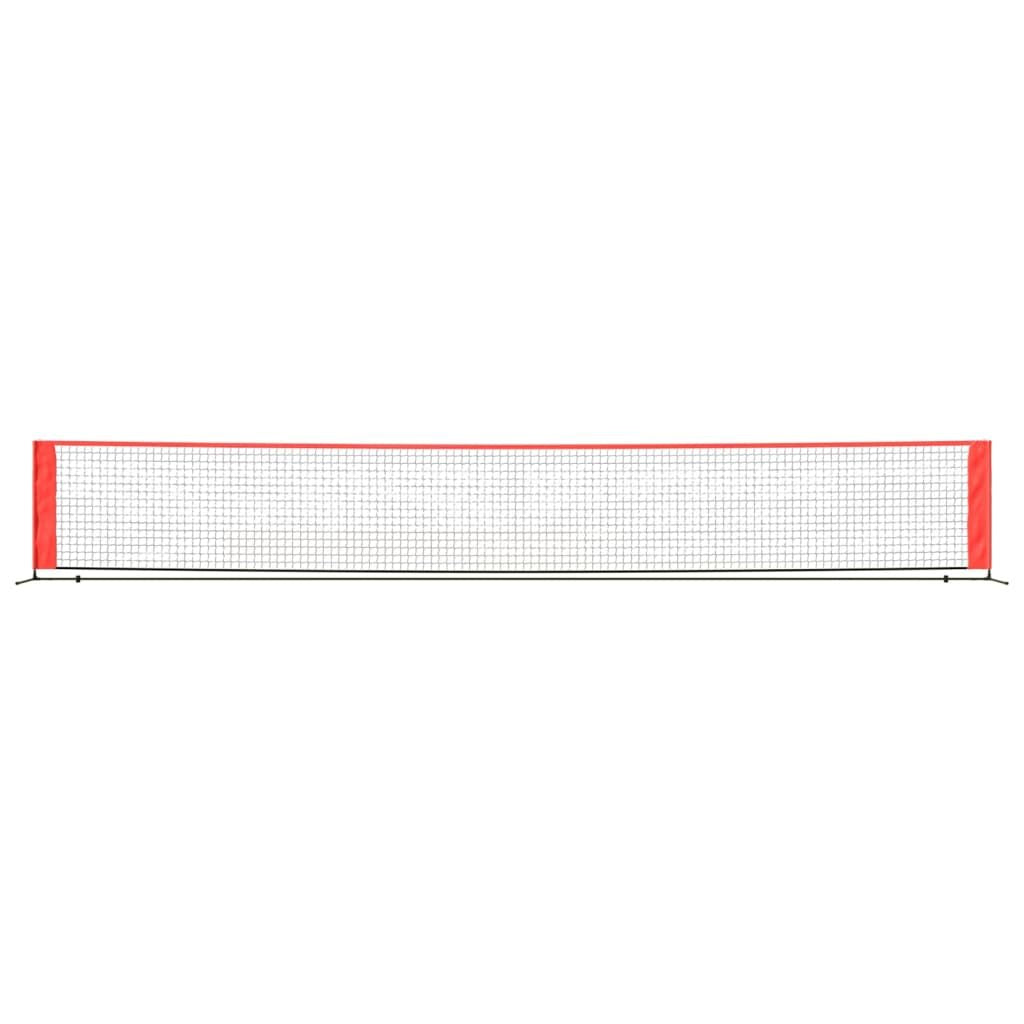 Tennis Net Black and Red 236.2"x39.4"x34.3" Polyester - Discount Msrp 
