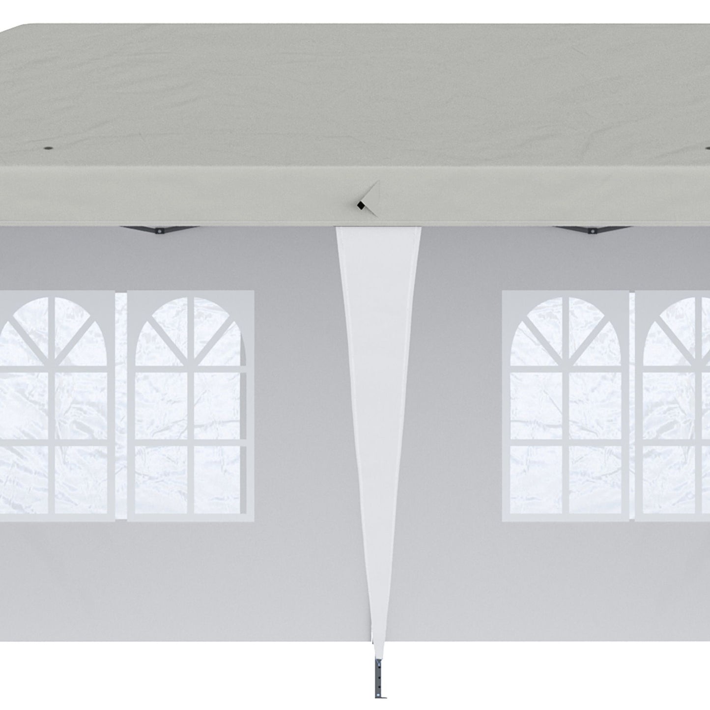 Outsunny 10' x 20' Pop Up Canopy Tent with 4 Sidewalls, Heavy Duty Tents for Parties, Outdoor Instant Gazebo with Carry Bag, for Outdoor, Garden, Patio, White - Discount Msrp 
