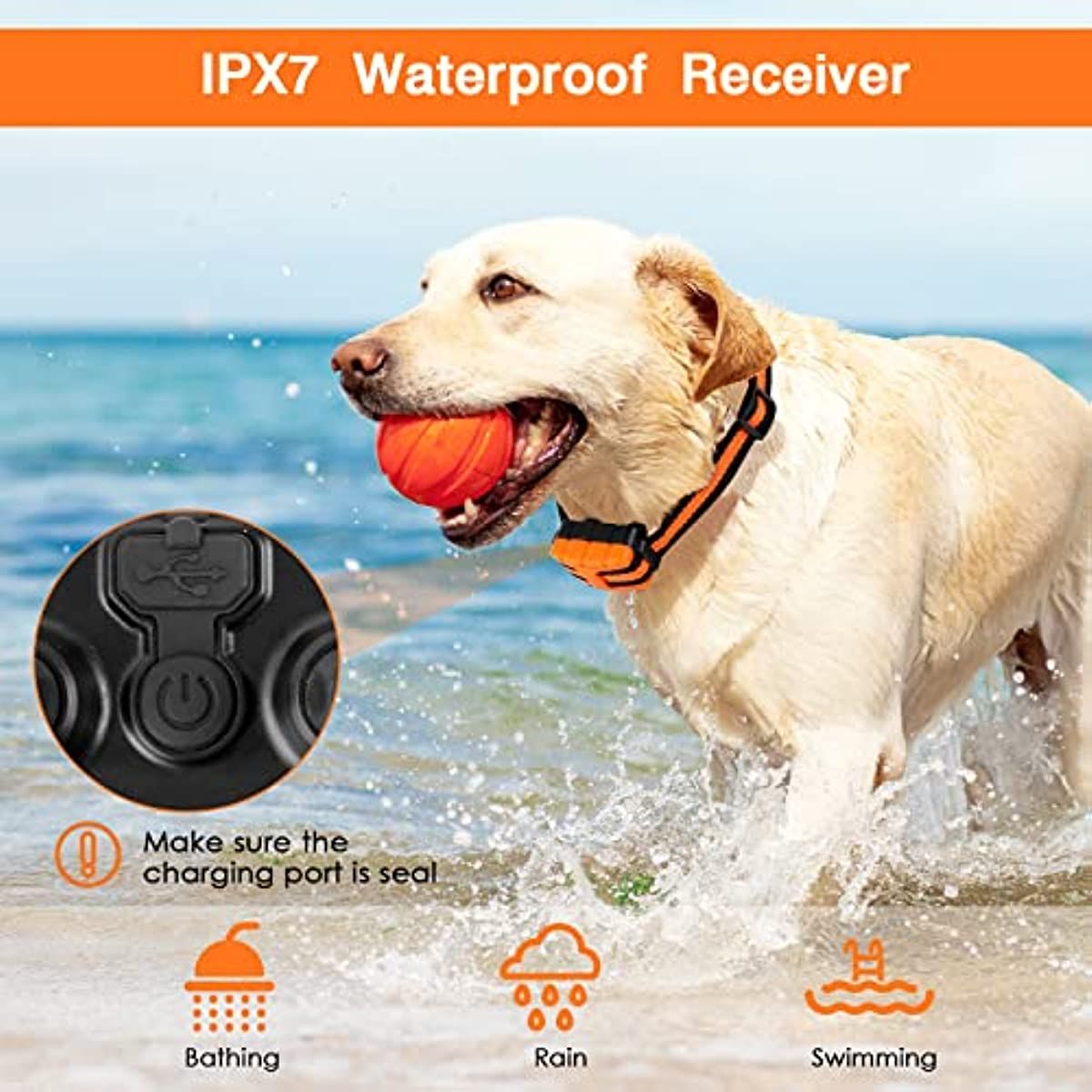 Dog Training Collar; Waterproof Shock Collars for Dog with Remote Range 1640 ft; 3 Training Modes; Beep; Vibration and Shock; Rechargeable Electric Dog Collar for Small Medium Large Dogs - Discount Msrp 