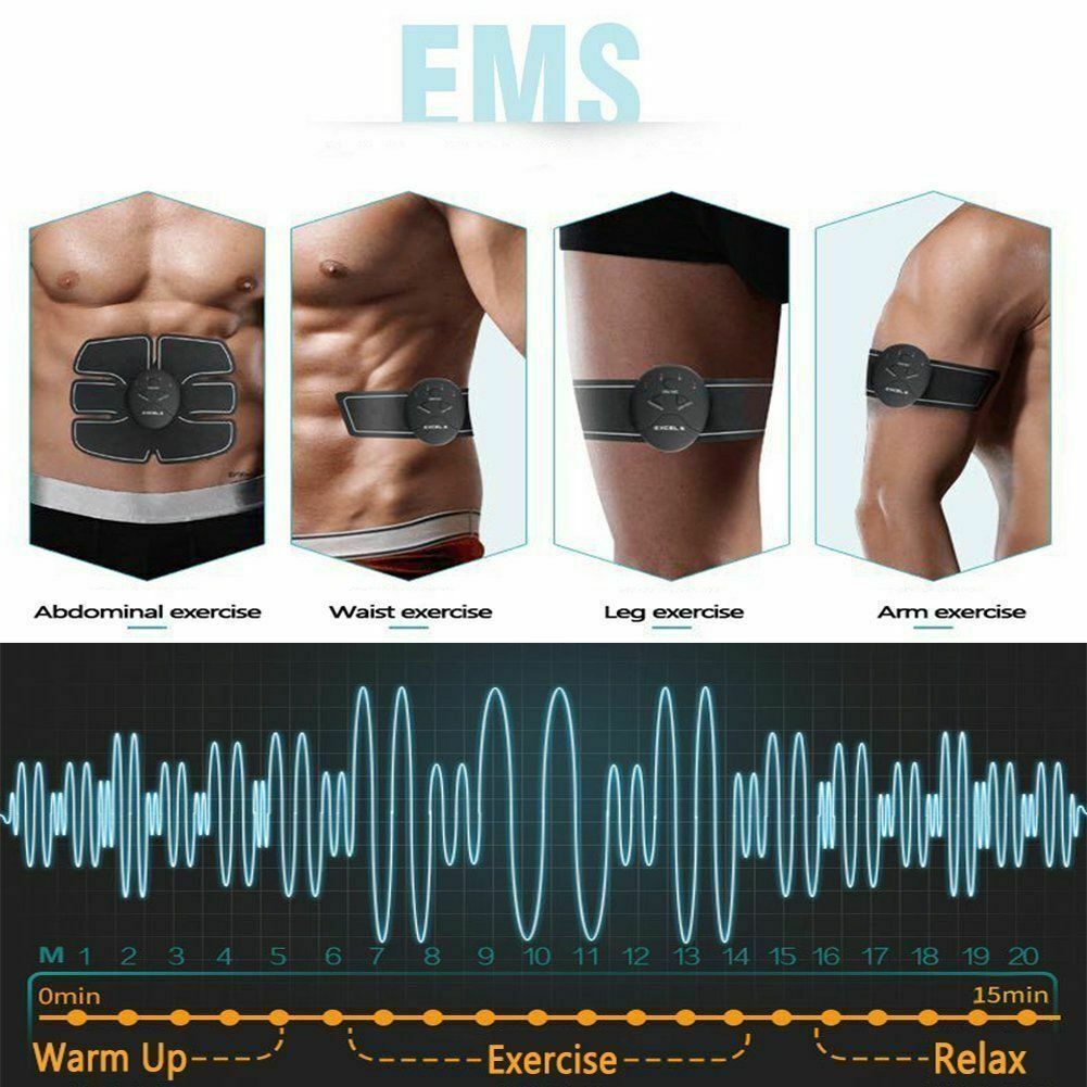 Electric Muscle Toner Machine ABS Toning Belt Simulation Fat Burner Belly Shaper - Discount Msrp 