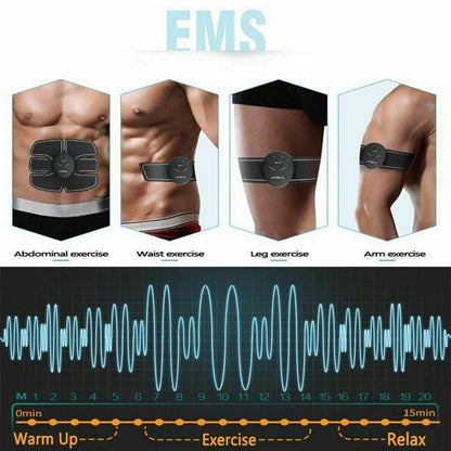 Electric Muscle Toner Machine ABS Toning Belt Simulation Fat Burner Belly Shaper - Discount Msrp 