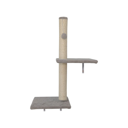 Wall-mounted Cat Tree, Cat Furniture with 2 Cat Condos House, 3 Cat Wall Shelves, 2 Ladder, 1 Cat Perch, Sisal Cat Scratching Posts and Pad - Discount Msrp 