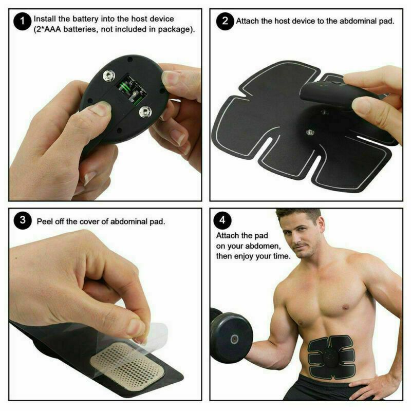 Electric Muscle Toner Machine ABS Toning Belt Simulation Fat Burner Belly Shaper - Discount Msrp 