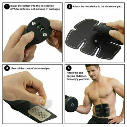 Electric Muscle Toner Machine ABS Toning Belt Simulation Fat Burner Belly Shaper - Discount Msrp 