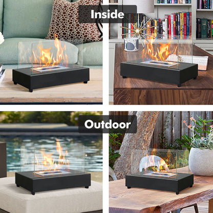 Tabletop Fire Pits,Portable Smokeless Bio Ethanol Fireplace - Discount Msrp 