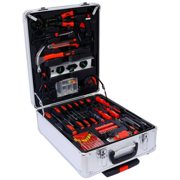 899pcs Home Repair Tool Set Kit for Men, Toolbox Storage Case with 4 Drawers, General Household Tool Kit with Rolling Tool Box, Tool Set Kit for Maintenance, Garden, Homeowner, Handyman ,silver case - Discount Msrp 