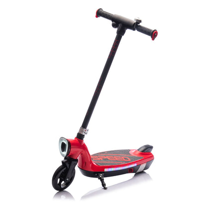 Kids Ride On Electric Scooter With Kickstand,Scooter Bell,Faster Speed And Longer Usage Time,Rear Brake,Wider Pedal,Non-Slip Handle,Colorful LED Lights,5.59-6.84 MPH For Kids 6+. - Discount Msrp 